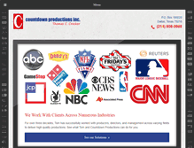Tablet Screenshot of countdownproductions.com